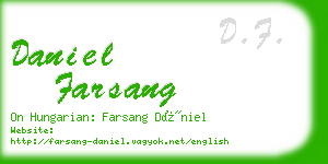 daniel farsang business card